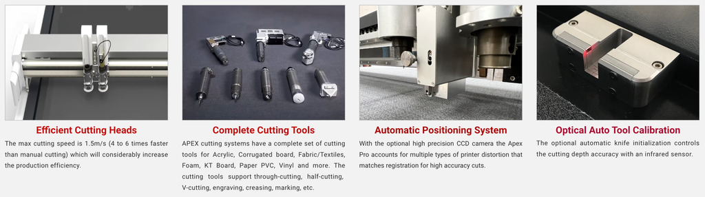 Apex Pro 2516 Digital Flatbed Cutter 63" x 98” Cutting Area