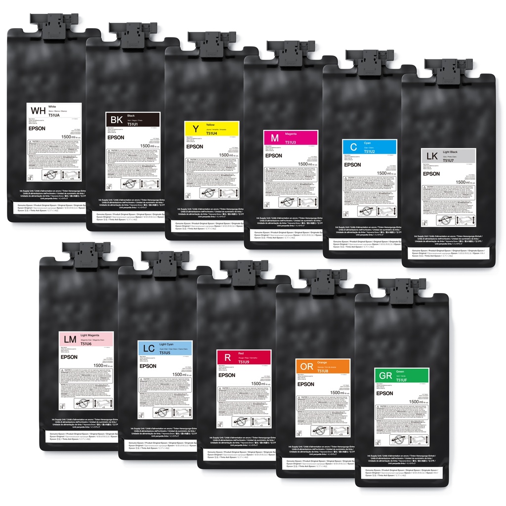 Epson Ultrachrome S Series GS3 Ink Packs, 1500 mL (T51U) 