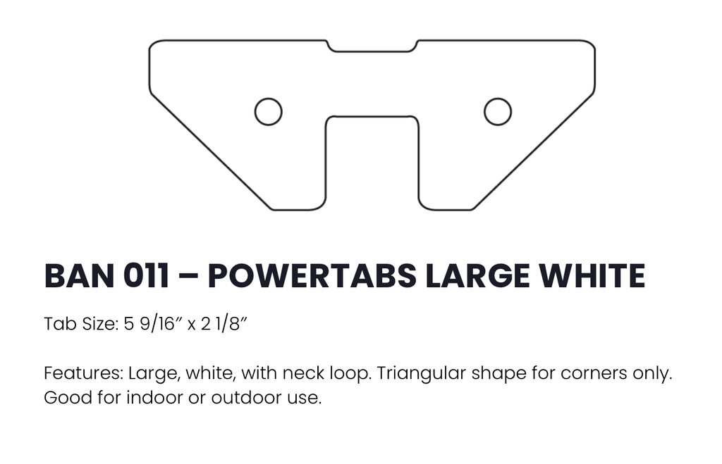 BannerUps PowerTabs - Pack of (100) Tabs) 