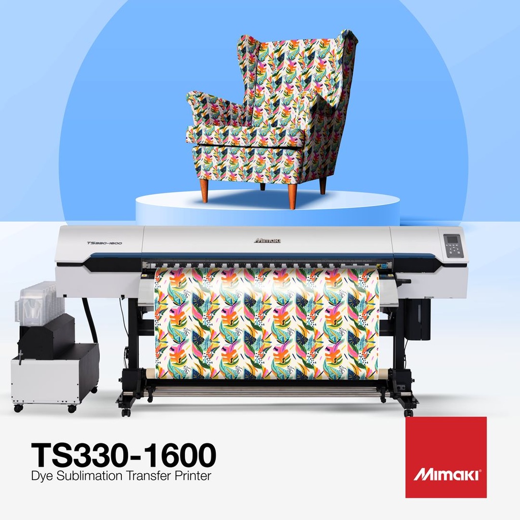 Mimaki TS330-1600 64" Dye Sublimation Printer+RL7