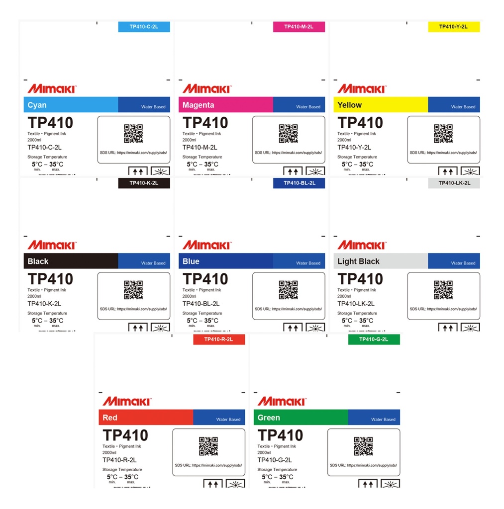 Mimaki TP410 Textile Pigment Ink, 2 liter