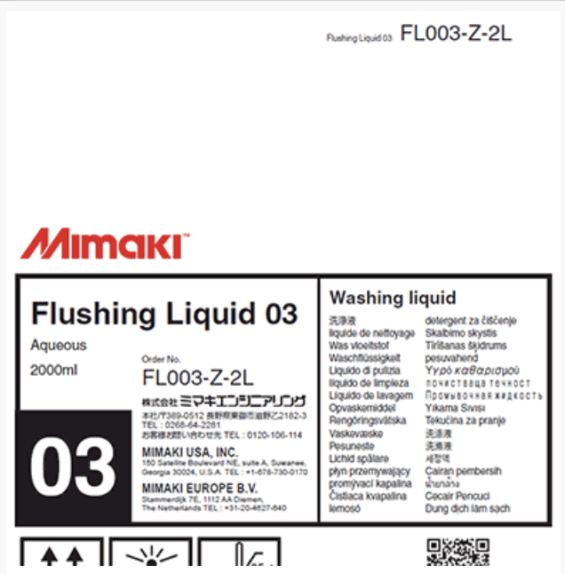 Mimaki Flushing Liquid 03, 2L Pack