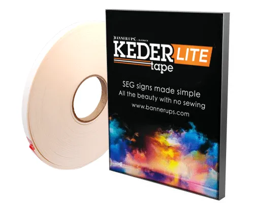KederTape LITE 2-sided PSA Keder 14 x 3mm, 12 ft roll