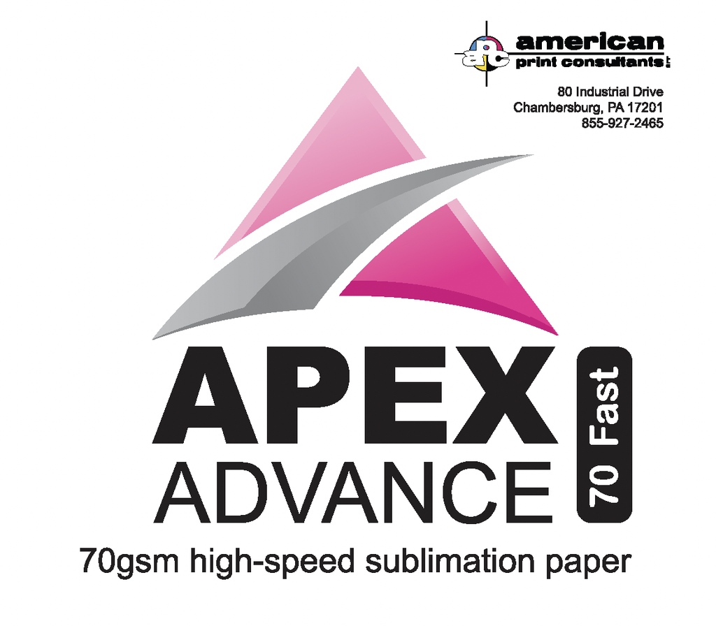 Apex Advance 70 Fast  QD Sublimation Transfer Paper  