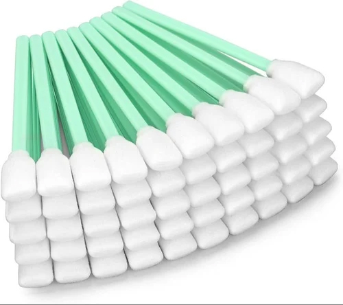 5 Inch Green Swab for Head Cleaning - 50 pack
