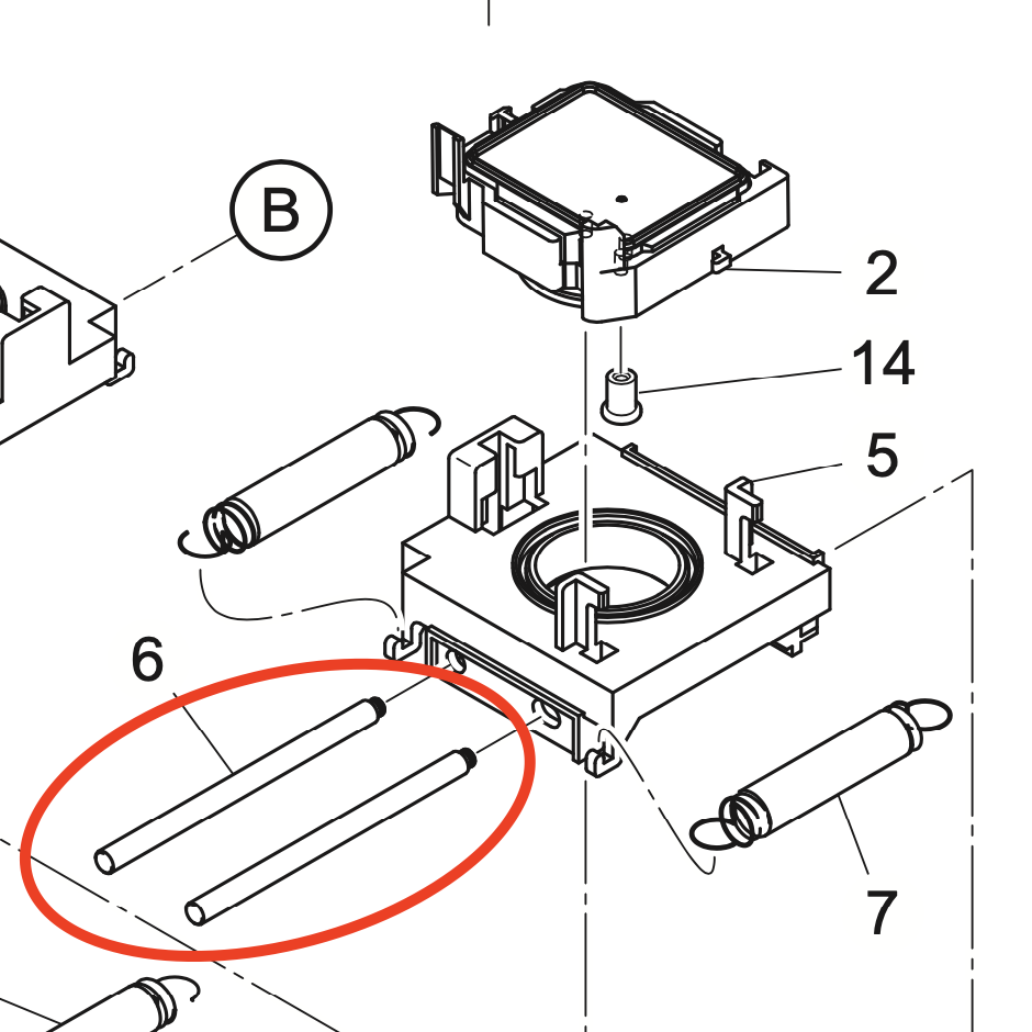 Mimaki C Positioning Guide Pin 2 (2 Pcs Set)